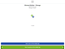 Tablet Screenshot of chinesekitchenchicago.com